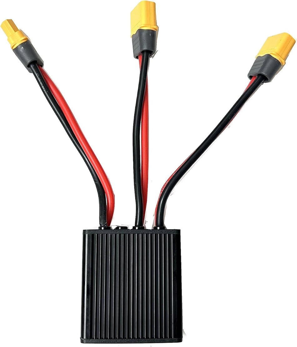 Double Battery Discharge Converter for E-Bike 250W/350W Dual Battery Pack Switch Balancer 24-72VDC Max Current 20Amp