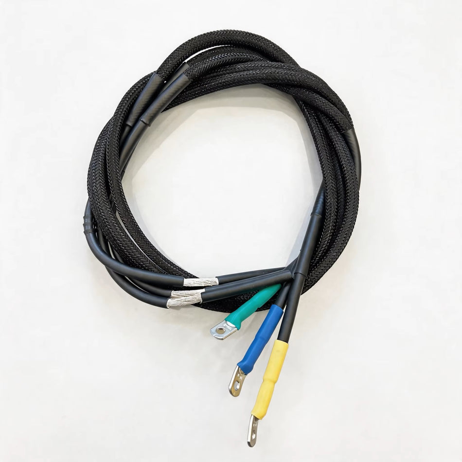 Motor Phase Line Motorcycle Cable Wire for 10KW 12KW Dirtbike QS And YM Motor 16mm Square Section 3xPhase Wire High Quality